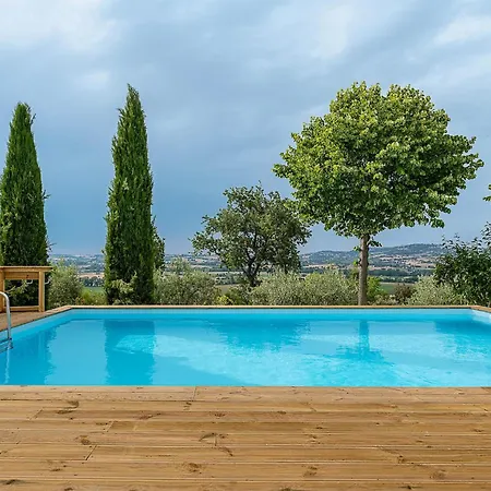Modern House With Pool Overlooking Hills Villa Montelupone